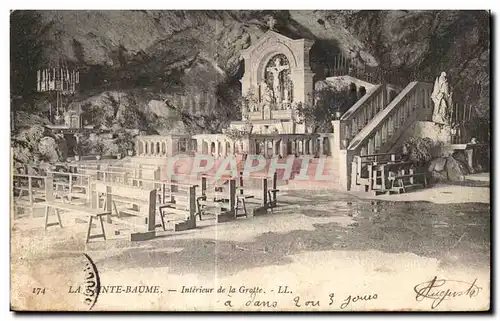 Cartes postales La Saint Baume Interieur de la Grotte