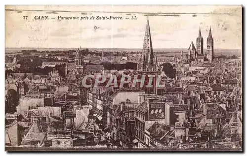 Ansichtskarte AK Caen Panorama pris de Saint Pierre