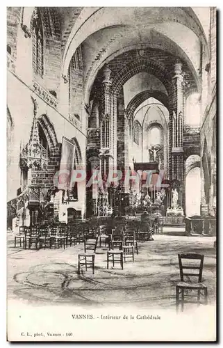 Cartes postales Vannes Interieur de la Cathedrale Orgue