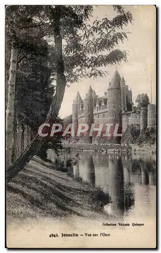 Cartes postales Josselin Vue sur I Oust Chateau