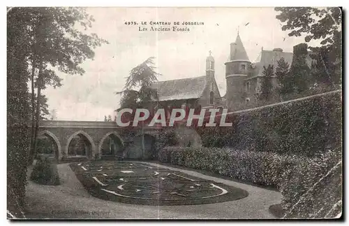 Ansichtskarte AK Le Chateau De Josselin Les Anciens Fosses