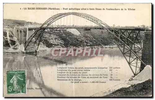 Ansichtskarte AK La Roche Bernard (Morbihan) Pent metallique situe a trois lieues de I embouchare de la Vilaine