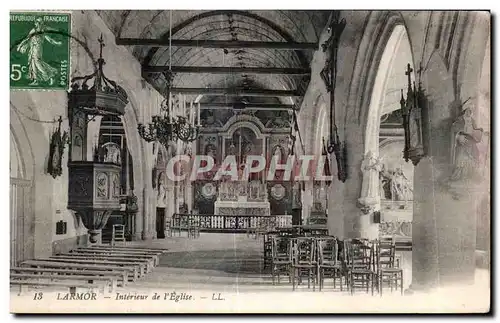 Cartes postales Larmor Interieur de I Eglise