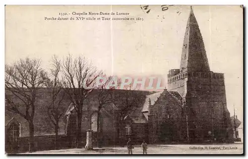 Cartes postales Chapelle Notre Dame de Larmor Porche datant du