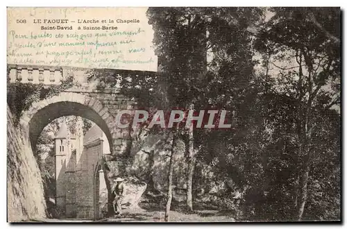 Cartes postales Le Faouet L Arche et la Chapelle Saint David a Sainte Barbe