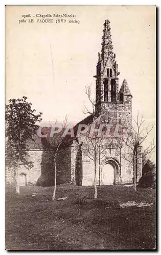 Ansichtskarte AK Chapelle Saint Nicolas pres Le Faouet