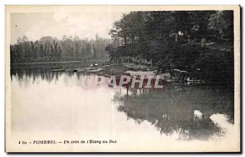 Ansichtskarte AK Ploermel Un coin de I Etang au Duc