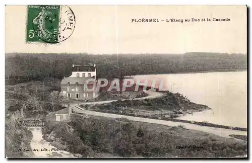 Ansichtskarte AK Ploermel L Etang au Duc et la Cascade