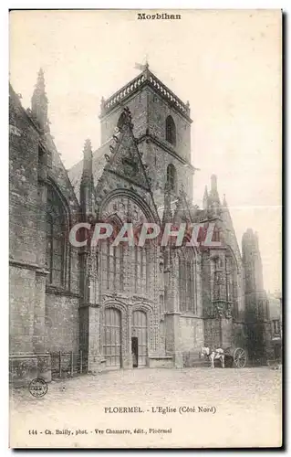 Ansichtskarte AK Ploermel L Eglise (Cote Nord)