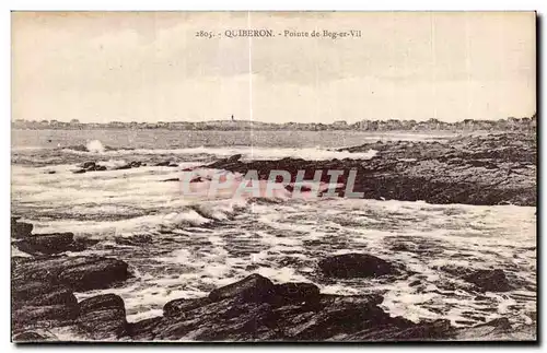 Ansichtskarte AK Quiberon Pointe de Beg er Vil