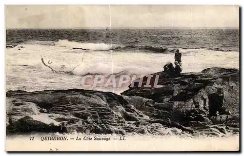 Ansichtskarte AK Quiberon La Cote Sauvage