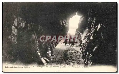 Ansichtskarte AK Quiberon Presqu ile de Quiberon (Morbihan)Coaloirs du Cloiur