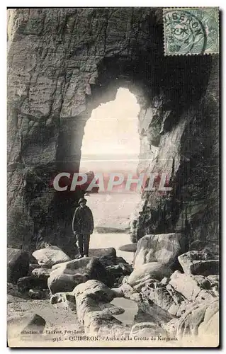 Ansichtskarte AK St Quiberon Arehe de la Grotte de Kergroix