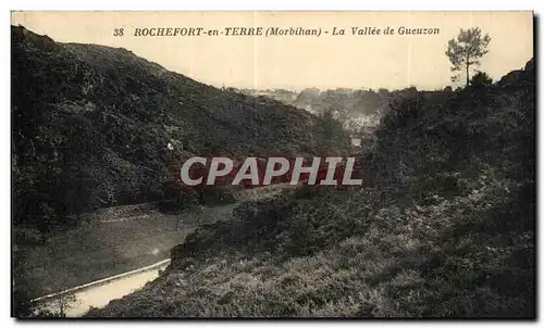 Cartes postales Rochefort En Terre Terre (Morbihan) La Vallee de Gueuzon