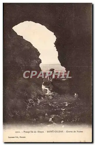 Cartes postales Presqe ile de Rhuys Saint Gildas Grotte de Portas