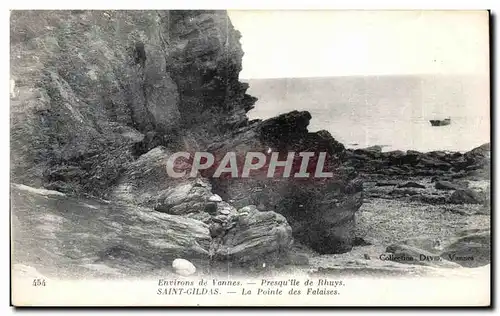 Cartes postales Saint Gildas Presqu ile de Rhuys la pointe des falaises