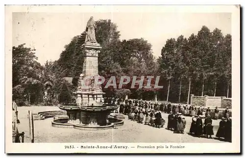 Ansichtskarte AK sainte Anne D Auray Procession pres la Fontaine