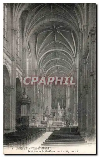 Cartes postales Sainte Anne D Auray Interieur de la Basilique