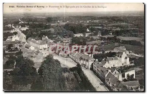 Cartes postales Sainte Anne d Auray Panorama de la Bourgade pris du Clocher de la Basilique