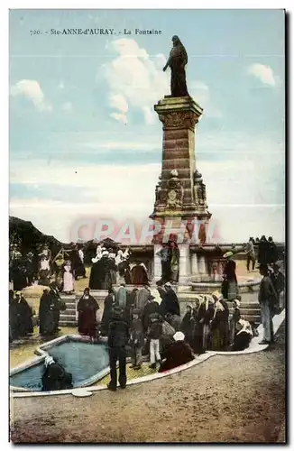Cartes postales Sainte Anne D Auray La Fontaine Pelerinage Folklore Costume