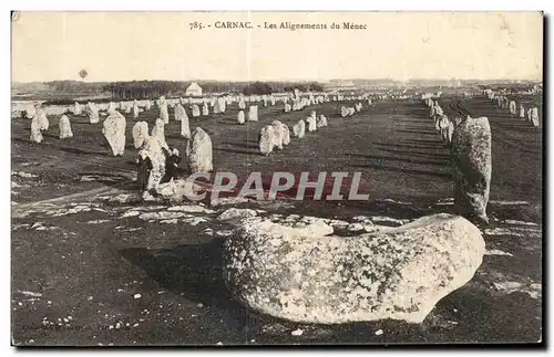 Ansichtskarte AK Carnac Les Alignements du Menee