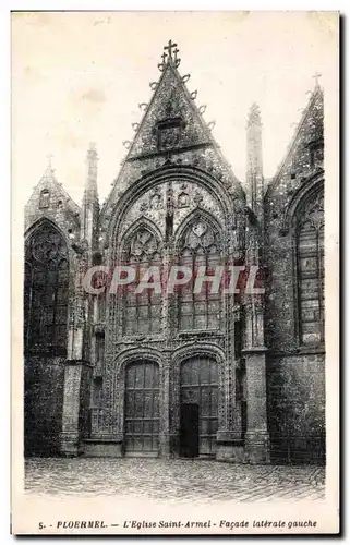 Cartes postales Ploermel L Eglise Saint Armel Facade Laterale Gauche