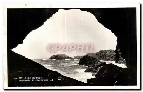 Cartes postales Belle Ile En Mer Grotte de l Acothicairerie