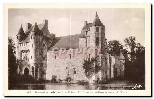 Cartes postales Environs de Paimpont Chateau de Trecesson Architecture feodale du XV