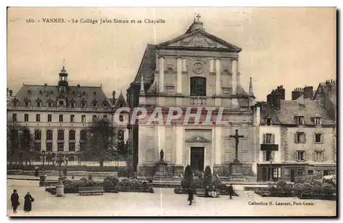 Ansichtskarte AK Vannes Le College Jules Simon et sa Chapelle