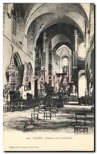 Ansichtskarte AK Vannes Interieur de la Cathedrale Orgue