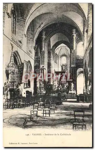 Cartes postales Vannes Interieur de la Cathedrale Orgue