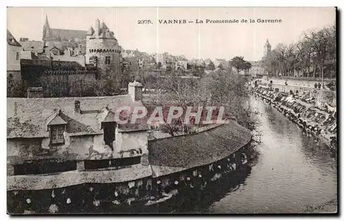 Ansichtskarte AK Vannes La Promenade de la Garenne Lavandieres Lavoirs