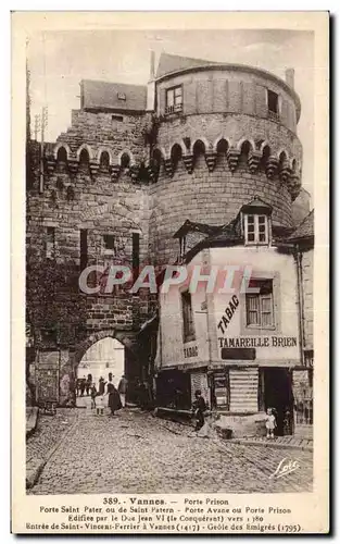 Cartes postales Vannes Porte Prison Porte Saint Pater ou de Saint Patern Tamareille Brien