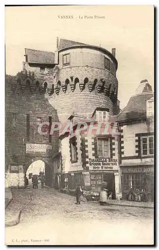 Ansichtskarte AK Vannes La Porte Prison