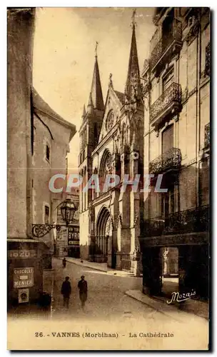 Cartes postales Vannes La cathedrale