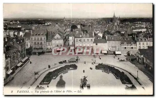 Cartes postales Vannes Vue Generale de l Hotel de Ville