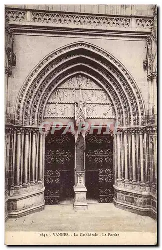 Cartes postales Vannes La Cathedrale Le Porche