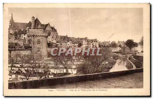 Ansichtskarte AK Vannes Vue de la Ville Prise de la Garenne