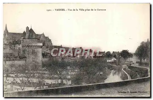 Ansichtskarte AK Vannes Vue de la Ville Prise de la Garenne