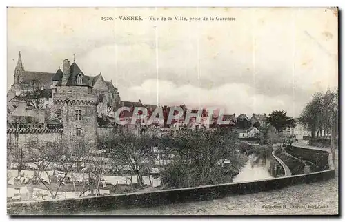 Ansichtskarte AK Vannes Vue de la Ville prise de la Garenne