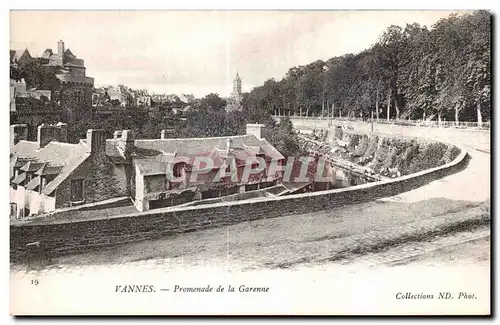 Cartes postales Vannes Promenade de La Garenne