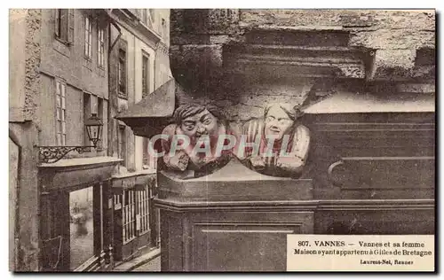 Cartes postales Vannes Vannes et Sa Femme Maison ayant appartenu a Gilles de Bretagne