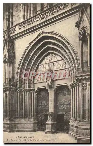 Cartes postales Vannes Grand Portail de la Caluedrale Saint Pierre