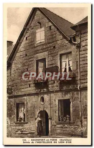 Cartes postales Rochefort en Terre Entree de l Hostellerie Du Lion D Or