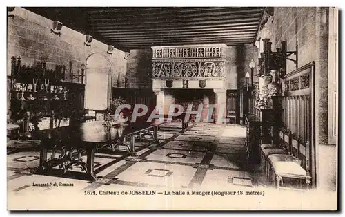 Cartes postales Chateau de Josselin La Salle a Manger