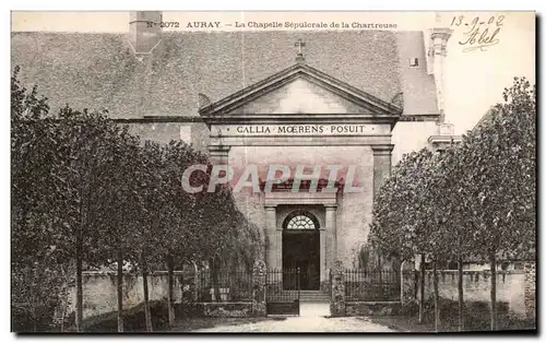 Cartes postales Auray La Chapelle Sepulcrale de la Chartreuse