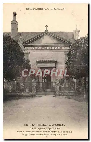 Cartes postales La Chartreuse d Auray La Chapelle Sepulcrale