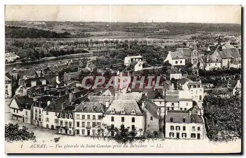 Cartes postales Auray Vue Generale de St Goustan Prise du Belvedere