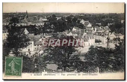 Cartes postales Auray Vue generale de Saint Goustan