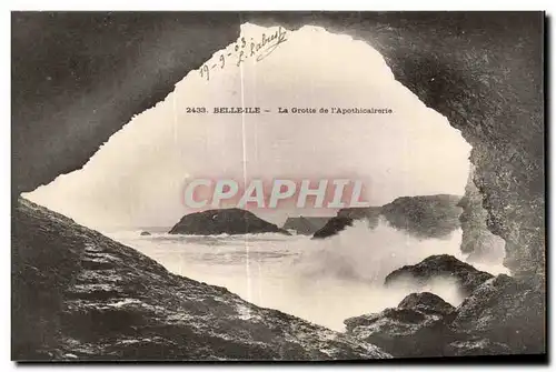 Cartes postales Belle Ile La Grotte de L Apothicairerie